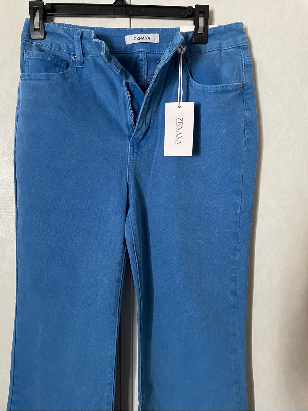 Zenana Outfitters Vibrant Blue Straight-Leg Jeans